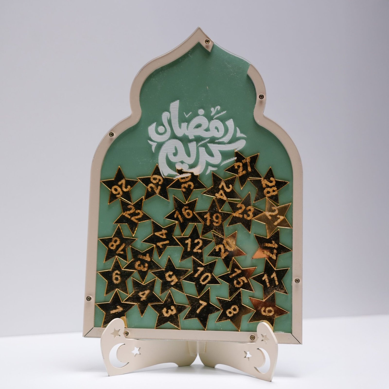 Ramadan Kareem Stars Stand Calendar 30 Days