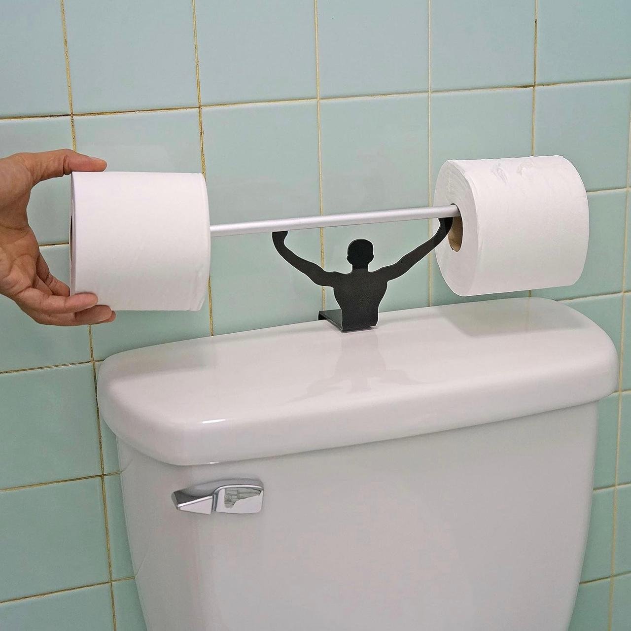 Strong Man Funny Bathroom Toilet Paper Tissue Roll Holder